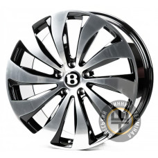 Replica FORGED BN1741 11x22 5x130 ET60 DIA71.6 Gloss Black Machined Face (Черный глянцевый полированное лицо)