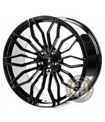 Replica FORGED LAMB3604 10x23 5x130 ET22 DIA71.5 Gloss Black (Черный глянец)