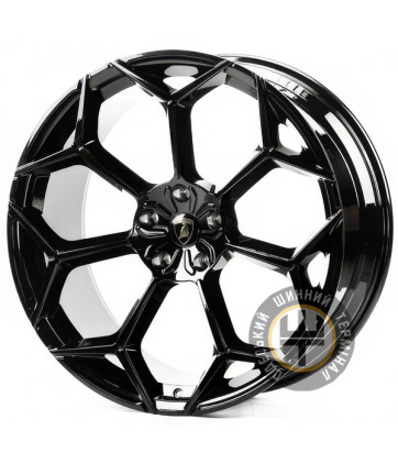 Replica FORGED LAMB7267 11.5x23 5x130 ET28 DIA71.56 Gloss Black (Черный глянец)