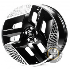 Replica LR6742 9x22 5x120 ET42.5 DIA72.6 Черный с дымкой полностью полированный