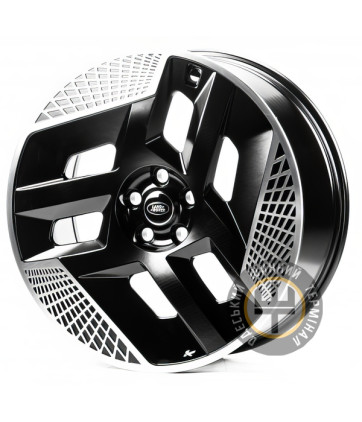 Replica LR6742 9x22 5x120 ET42.5 DIA72.6 Черный с дымкой полностью полированный