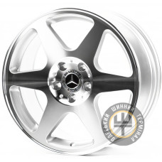 Replica MR3481 8x17 5x112 ET37 DIA66.6 Silver Machined Face