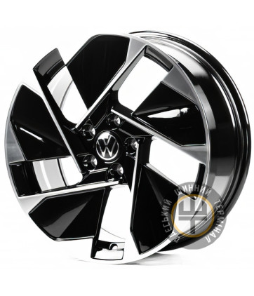 Replica VV3342 7.5x18 5x112 ET50 DIA57.1 Machine black