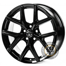 Replica TY3251 7.5x18 5x114.3 ET45 DIA60.1 Gloss Black (Черный глянец)