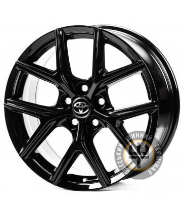 Replica TY3251 7.5x18 5x114.3 ET45 DIA60.1 Gloss Black (Черный глянец)