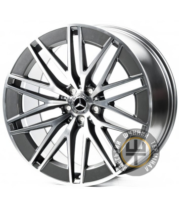 Replica MR3448 10x22 5x112 ET56 DIA66.5 Dark Gunmetal Machined Face