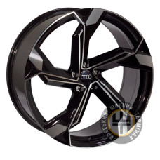 ZF FBX150 9.5x22 5x112 ET31 DIA66.6 Черный с алмазной механической обработкой лицевой поверхности