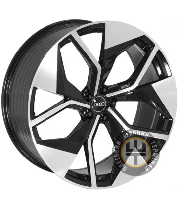 ZF FBX148 9.5x23 5x112 ET26 DIA66.6 Черный с алмазной механической обработкой лицевой поверхности