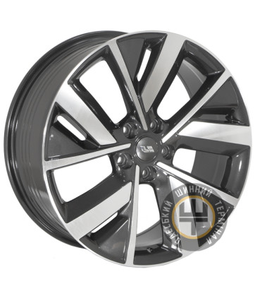 ZF FBX182 8.5x20 5x120 ET46 DIA62.5 Gun metal full polish (Темно-серый с полированным ободом)