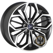 ZF FBX216 8x18 5x108 ET55 DIA63.4 Matt Black Machine Face (Черный матовый с полировкой)