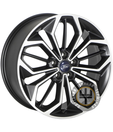 ZF FBX216 8x18 5x108 ET55 DIA63.4 Matt Black Machine Face (Черный матовый с полировкой)