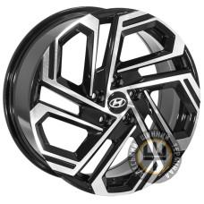 ZF FBX345 7.5x18 5x114.3 ET51 DIA67.1 Gun metal full polish (Темно-серый с полированным ободом)