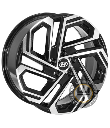 ZF FBX345 7.5x18 5x114.3 ET51 DIA67.1 Gun metal full polish (Темно-серый с полированным ободом)