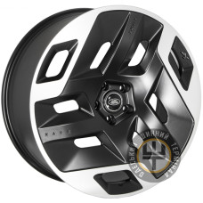 ZF JT252 9.5x23 5x120 ET42.5 DIA72.6 Matt Black Machine Face (Черный матовый с полировкой)