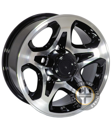 ZF JT296 7x16 5x150 ET0 DIA110.1 Черный с алмазной механической обработкой лицевой поверхности