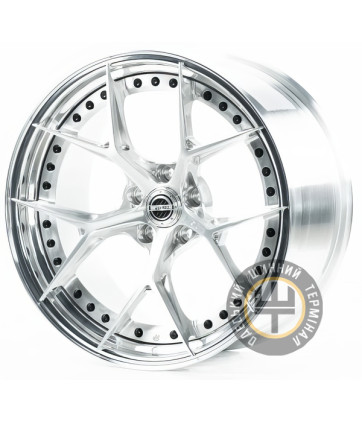 WS FORGED WS-082C 9.5x19 5x112 ET15 DIA66.5 Silver lip polish