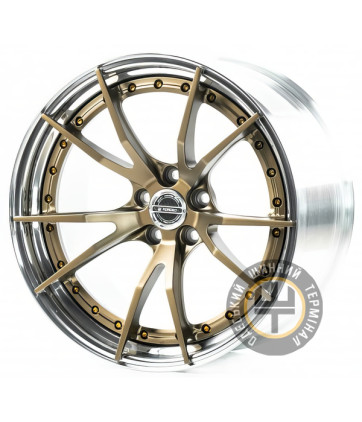 WS FORGED WS-083C 9.5x19 5x112 ET15 DIA66.5 Bronze Lip Polish