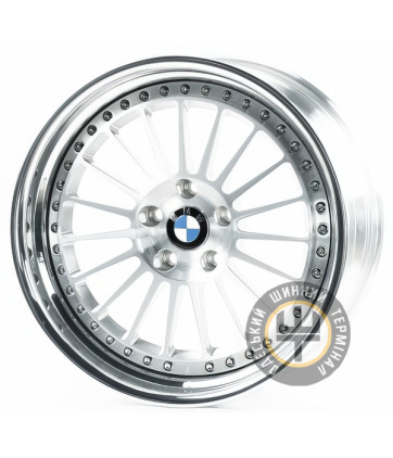 WS FORGED WS-100C 8.5x19 5x120 ET5 DIA72.5 Silver lip polish