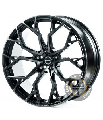 WS FORGED WS-095C 9.5x21 5x112 ET20 DIA66.5 Satin black with machined face