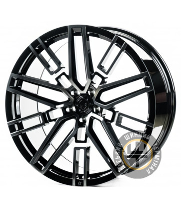 WS FORGED WS-078C 10x22 5x112 ET30 DIA66.5 Gloss Black Dark Machied Fece