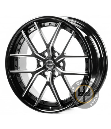 WS FORGED WS6-117C 9x22 6x139.7 ET45 DIA95.1 SATIN BLACK GLOSSY BLACK LIP