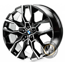 Replica B21295 9.5x21 5x112 ET36 DIA66.5 Gloss Black Machined Face (Черный глянцевый полированное лицо)