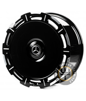 WS FORGED WS-MR101 10x22 5x112 ET45 DIA66.45 Gloss Black W/Milled Spoker
