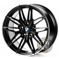 Replica B18492 8x18 5x112 ET25 DIA66.5 Satin black lip polish
