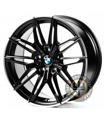 Replica B18492 8x18 5x112 ET25 DIA66.5 Satin black lip polish