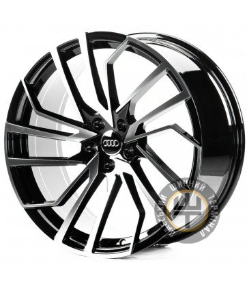 Replica A19816 8.5x19 5x112 ET32 DIA66.45 Gloss Black Machined Face (Черный глянцевый полированное лицо)