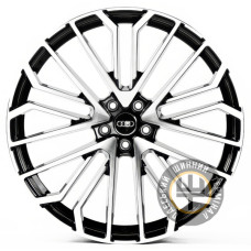 Replica A22434 9.5x22 5x112 ET26 DIA66.45 Gloss Black Machined Face (Черный глянцевый полированное лицо)