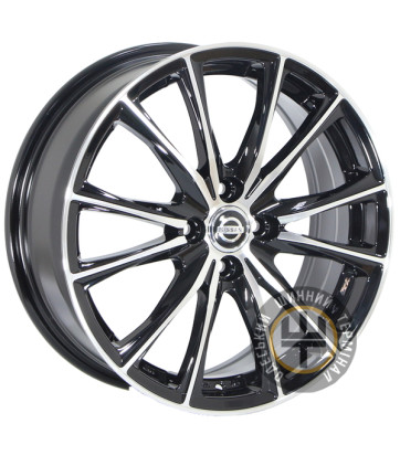 Zorat Wheels ZW-4430 6.5x17 4x100 ET45 DIA60.1 Black polished (Черный с полированной лицевой частью)