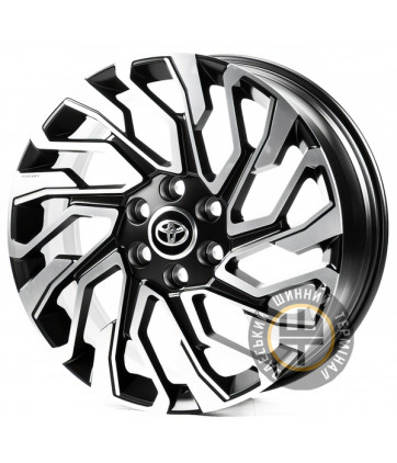 Replica FORGED TY0003 8.5x20 6x139.7 ET45 DIA95.1 Satin black with machined face