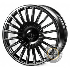 Replica FORGED MR4 11x23 5x130 ET20 DIA84 Satin black with machined face