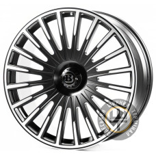 Replica FORGED LR4 9.5x23 5x120 ET42.5 DIA72.4 Satin black with machined face