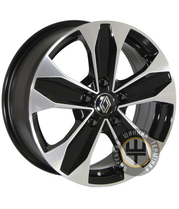 Zorat Wheels ZW-BK1393 6.5x16 5x114.3 ET38 DIA67.1 Black polished (Черный с полированной лицевой частью)