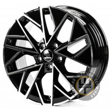 Replica SK17444 7x17 5x112 ET45 DIA57.1 Gloss Black Machined Face (Черный глянцевый полированное лицо)