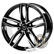 Replica A20822 9x20 5x130 ET60 DIA71.5 Gloss Black Machined Face (Черный глянцевый полированное лицо)