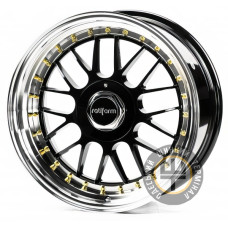 CAST WHEELS CW646 8x17 10x113 ET30 DIA73.1 Чёрный глянцевый с полированной полкой