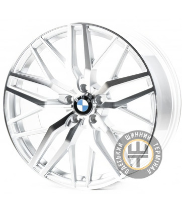 CAST WHEELS CW0210 10x20 5x112 ET35 DIA66.6 Silver Machined Face