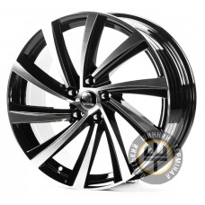 Replica SK18304 8x18 5x112 ET44 DIA57.1 Gloss Black Machined Face (Черный глянцевый полированное лицо)