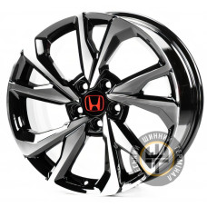 Replica H18366 8x18 5x114.3 ET50 DIA64.1 Gloss Black Machined Face (Черный глянцевый полированное лицо)