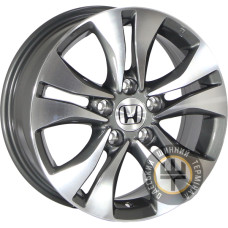ZF TL0231 6.5x16 5x114.3 ET50 DIA64.1 Серый, полированные спицы и обод