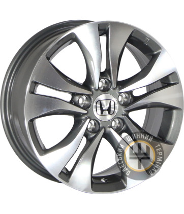 ZF TL0231 6.5x16 5x114.3 ET50 DIA64.1 Серый, полированные спицы и обод