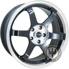 GT TE37 8x18 5x112 ET38 DIA66.6 Matt Black Machine Face (Черный матовый с полировкой)