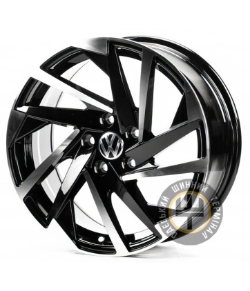 Replica VV3280 7.5x17 5x112 ET35 DIA57.1 Черный с алмазной механической обработкой лицевой поверхности