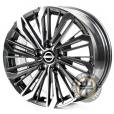 Replica NS3334 7.5x17 5x114.3 ET50 DIA66.1 Dark Gunmetal Machined Face