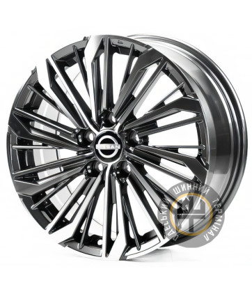 Replica NS3334 7.5x17 5x114.3 ET50 DIA66.1 Dark Gunmetal Machined Face