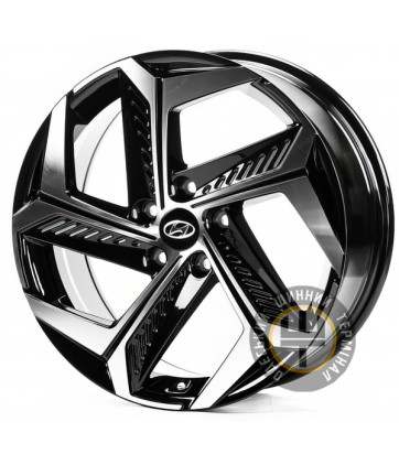 Replica HND3345 7.5x19 5x114.3 ET51 DIA67.1 Черный с алмазной механической обработкой лицевой поверхности