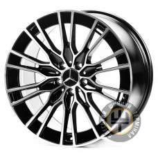 Replica MR3330 9.5x19 5x112 ET43 DIA66.5 Черный с алмазной механической обработкой лицевой поверхности